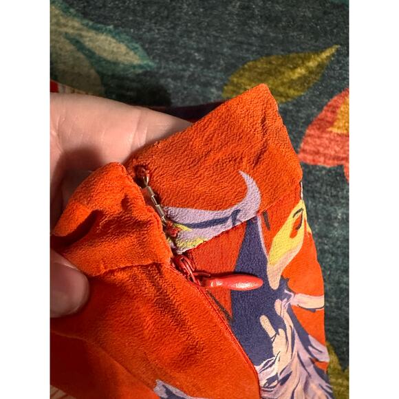 Anthropologie HD in Paris Paso Robles Silk Floral Maxi Skirt Size 8 - Picture 9 of 10